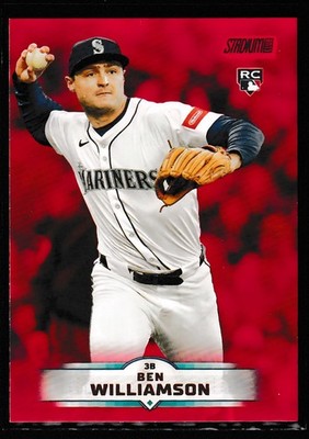 2025 Topps Stadium Club Ben Williamson RC Red Parallel Mariners