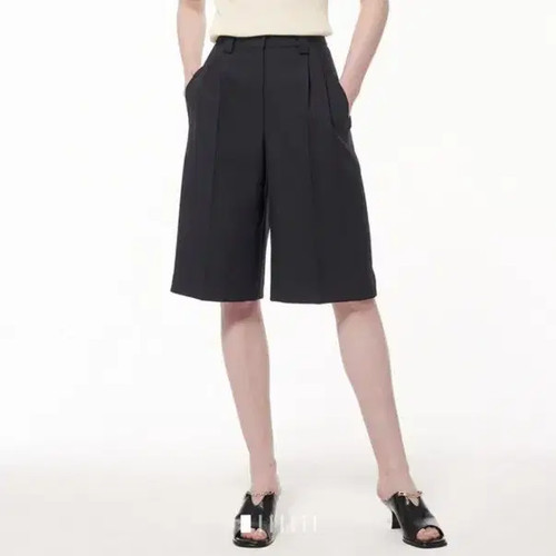 Hansum Twin Tuck Wide Pants, Size 64, Black, 420,000 KRW Official