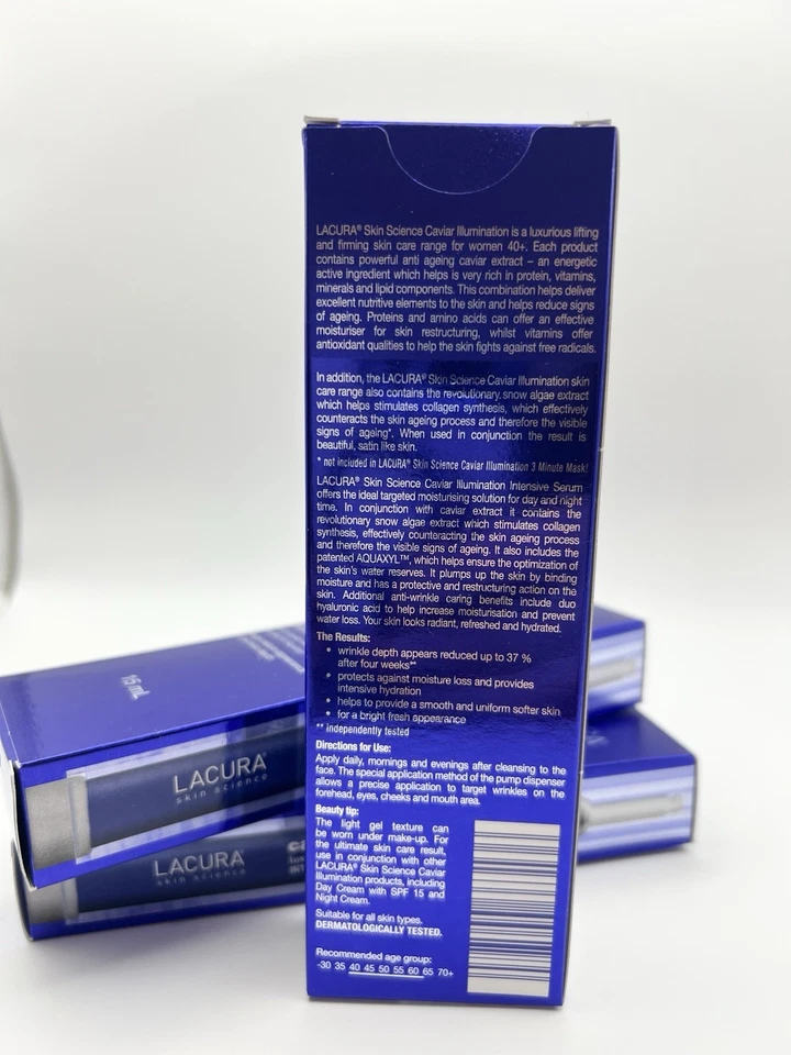 NEW! LACURA Skin Science CAVIAR  Illumination Luxury Anti-Ageing INTENSIVE SERUM - image 3 of 4