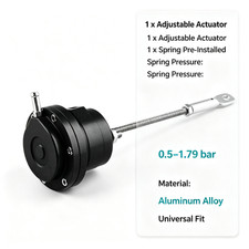 150mm Turbo Adjustable Wastegate Actuator 0.5-1.79 Bar Universal Aluminum