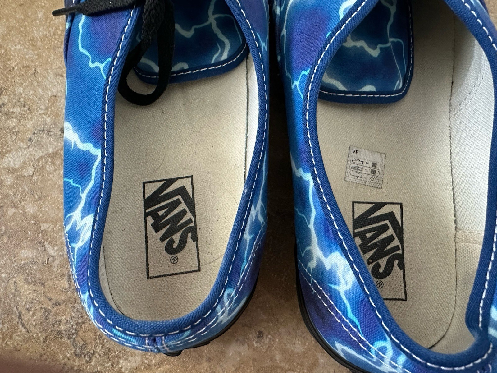 Vans Authentic Lightning Storm Print Sneakers Bla… - image 5