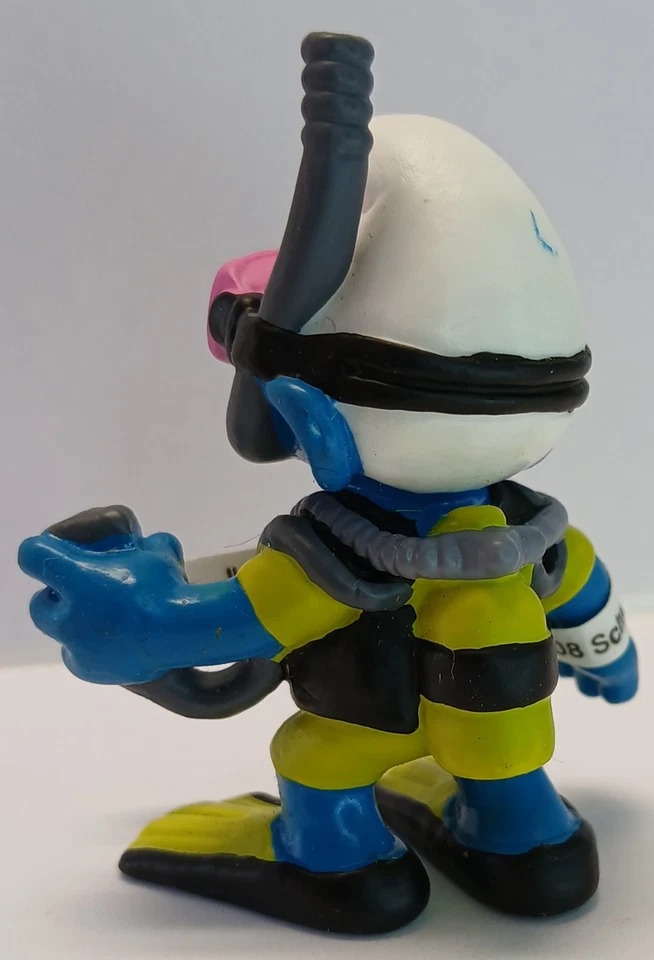 Figura De Colección Peyo Schleich Pitufos Buceador Pitufo Nuevo 1999 Alemania #20466 Foto 2 de 3