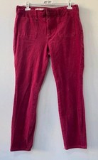 PILCRO by Anthropologie Size 32 Purple Burgundy Corduroy Flare Women Pants