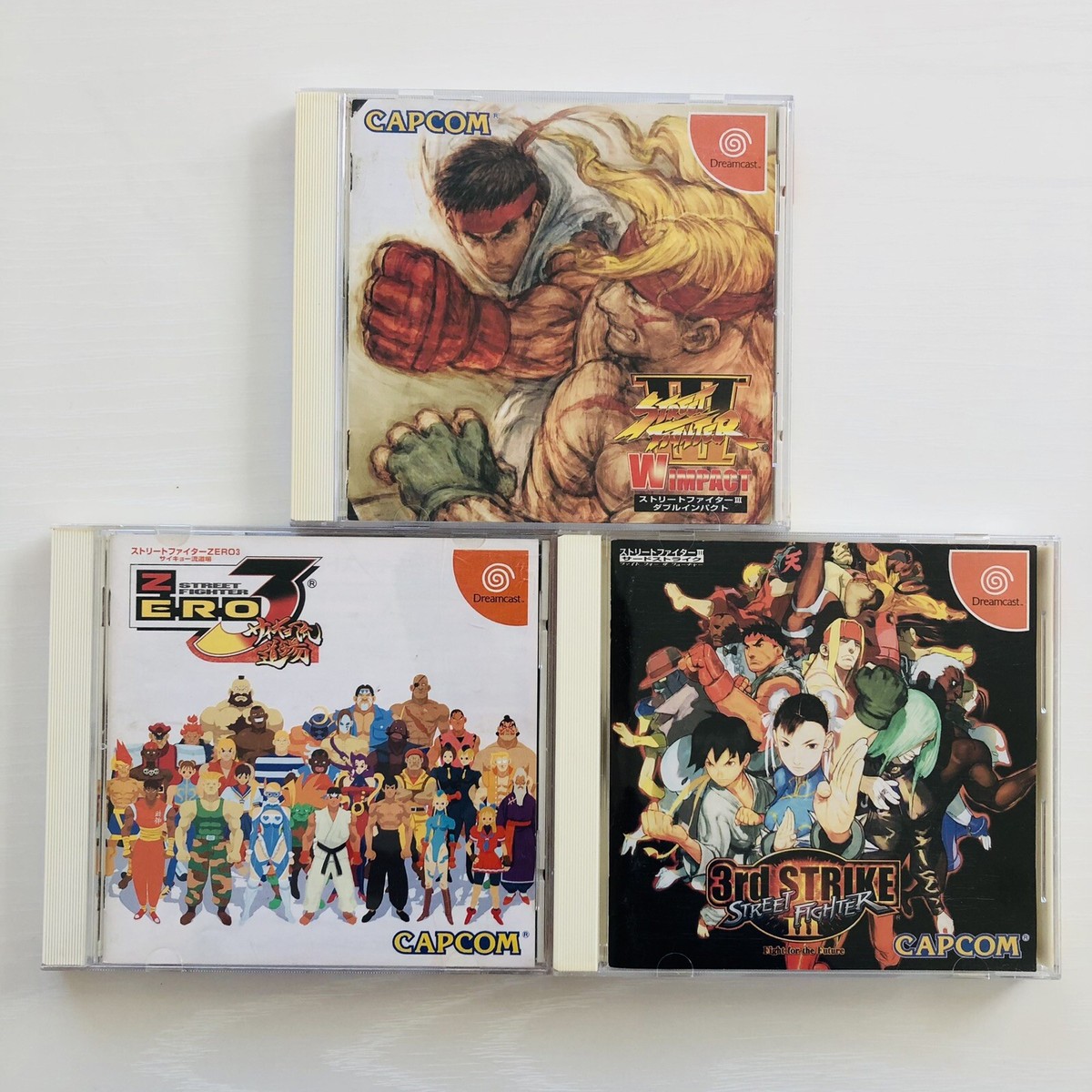 Street Fighter III 3 3rd Strike Zero 3 W Impact 3 set of games