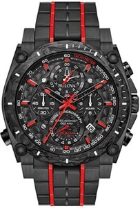 Bulova Men's Precisionist Quartz Chronograph Red Accents 46mm Watch 98B313 - Click1Get2 Deals&set=par&price_min=200&sale=mega Discount&set=par&discount=60 Or More&sale=mega Discount