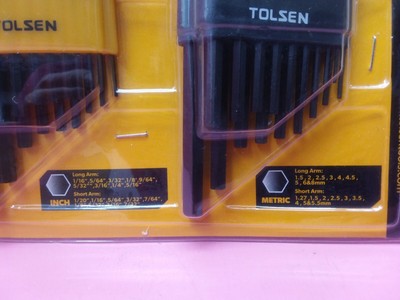 Tolsen 36pcs Inch & Metric Hex Key Set for sale online | eBay