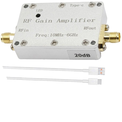 New 50M-6GHz Low Noise RF Amplifier Ultra Wideband Gain 20dB for