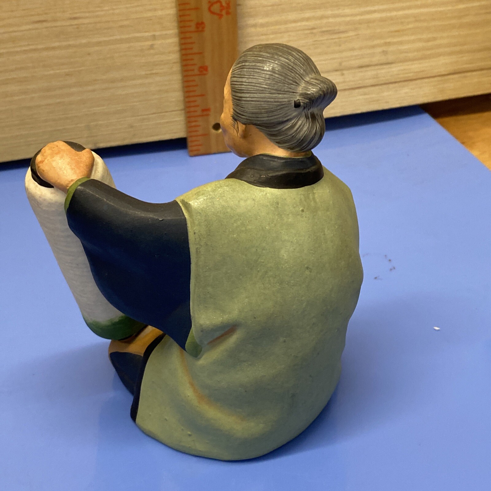 Vintage Urasaki Doll Figure Woman Holding Vase Fukouka Japan Detailed 5