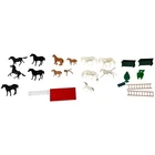 Vintage Matchbox Lesney Horse Cattle Lot Accessories Bench Ladder Tree