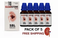 5 x SBL Clearstone Drops 30ml each FAST SHIPPING | World Class Homeopathy