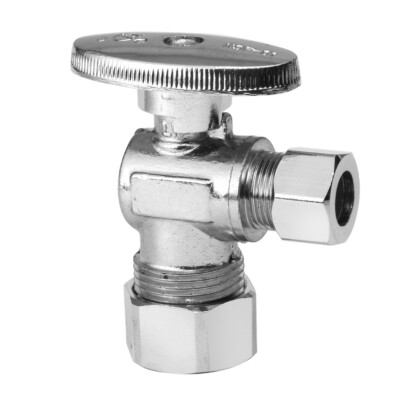 EFIELD 5/8'' OD (1/2'' NOM) X 3/8'' OD 1/4TURN COMPRESSION ANGLE STOP VALVE NO LEAD