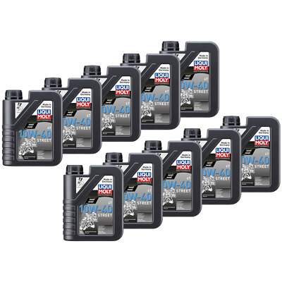 LIQUI MOLY Motoröl High Perfomance 10x 1 Liter 10W-40 für Yamaha XV XVS XVZ YBR