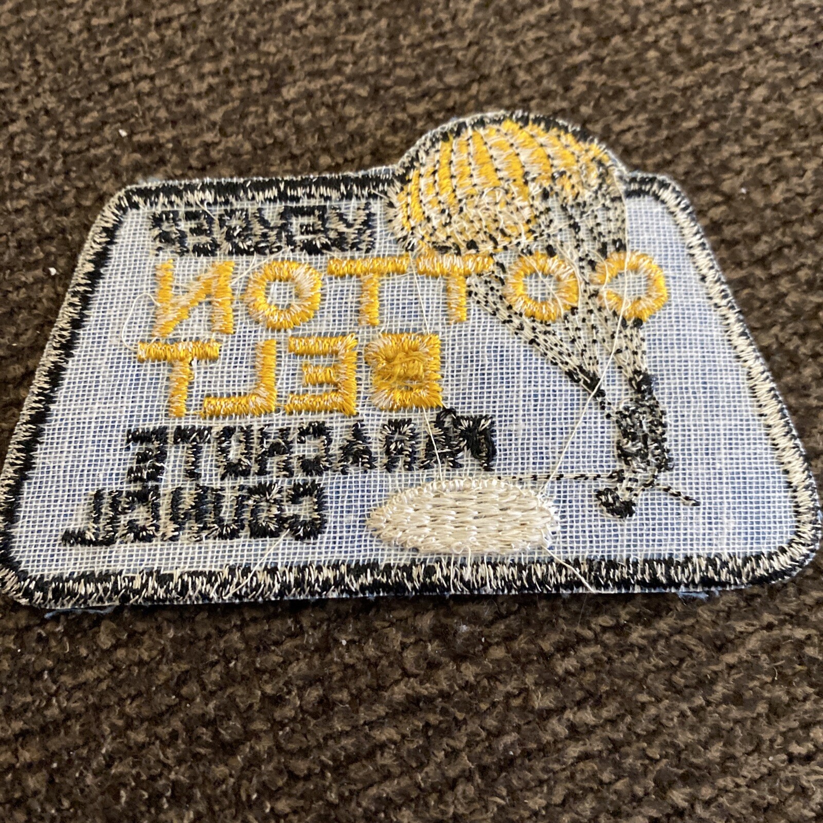 VTG COTTON BELT Parachute Council Member Sew On Skydiving Patch eBay