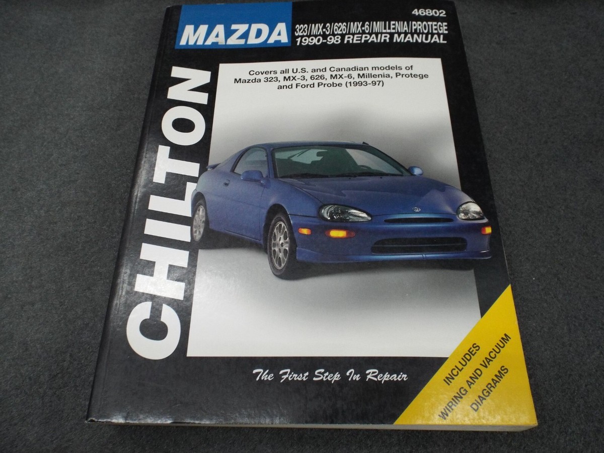 Shop Manual 90 1991 1997 98 Mazda 323 MX-3 626 MX-6 Millenia