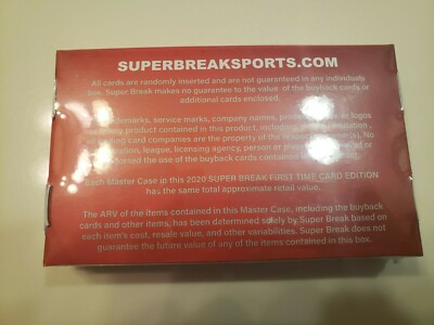 2020 Super Break First Time Card Edition- One Sealed box, Free Shipping !!!  | eBay