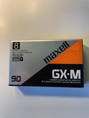 Maxell GX-M 90 8mm Video Cassette NEW
