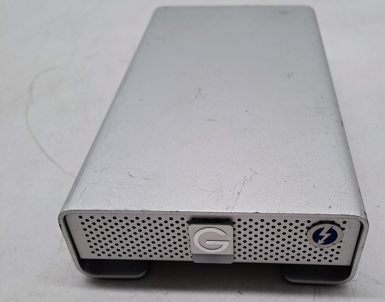 G-Technology 4TB G-DRIVE USB 3.0 Silver External HDD -0G03050/no power adapter