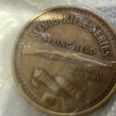 NRA M1903 Springfield Rifle Series Coin Medal 1903-1936 WWI WWII