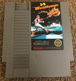 NES The 3D Battles of WorldRunner CIB Game Tested Working Cart Authentic