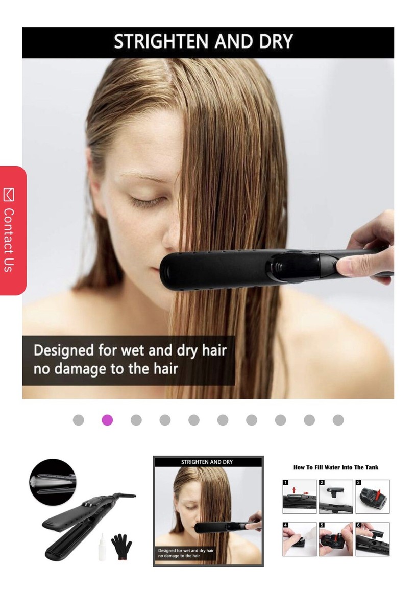 Ionic Steam Straightener/Curler In