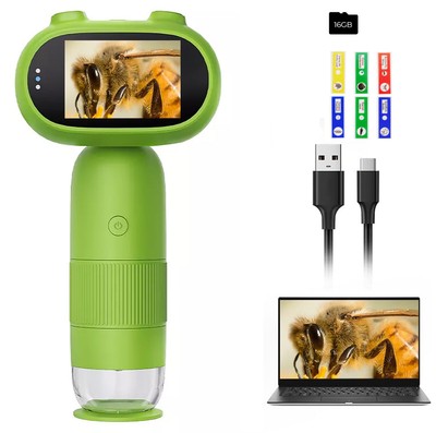 TOMLOV Handheld Digital Microscope, 1000X Magnification HD Camera 1080P for Kids