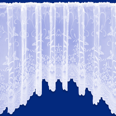 Summer Jardiniere Net Curtain - Slot Top - Free Postage - Sold By