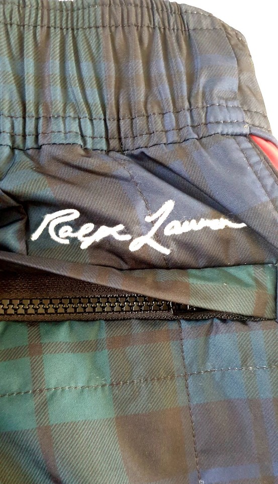 Ralph Lauren Polo Racing Equipment Downhill Ski P67 Tartan Plaid