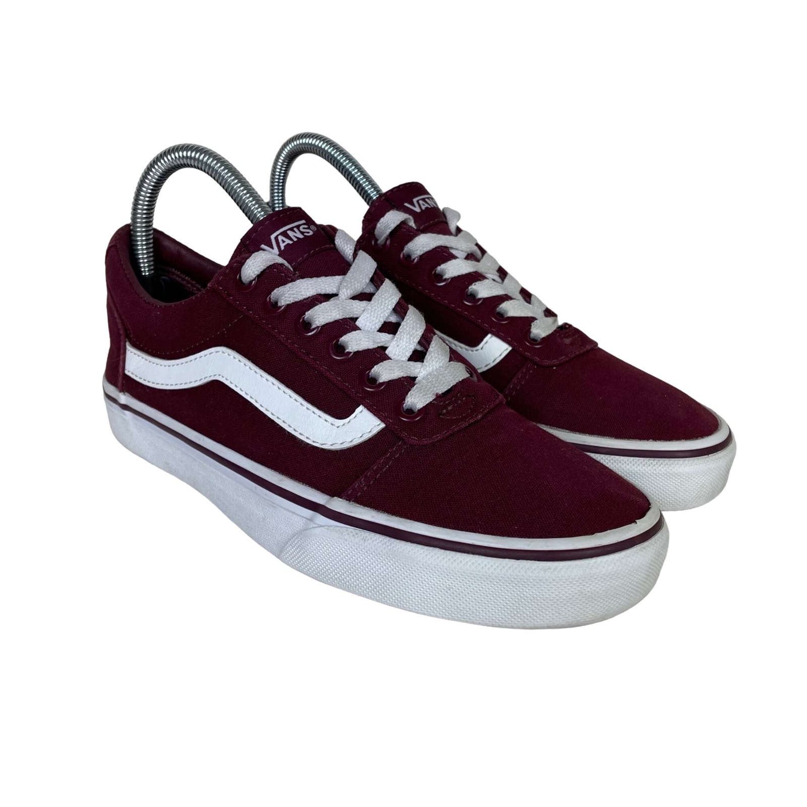 burgundy red vans