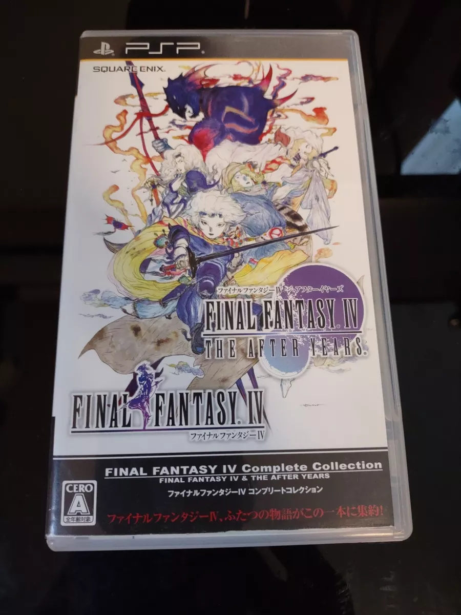 Final Fantasy IV Complete Collection Sony PSP Japan Region Free Plays in  English