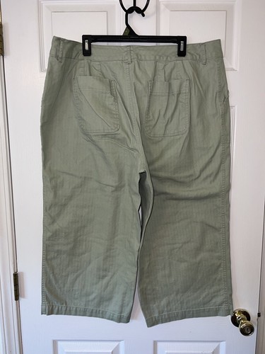 Cato Wide Leg Capris Pants Green Size 20W - Picture 2 of 11