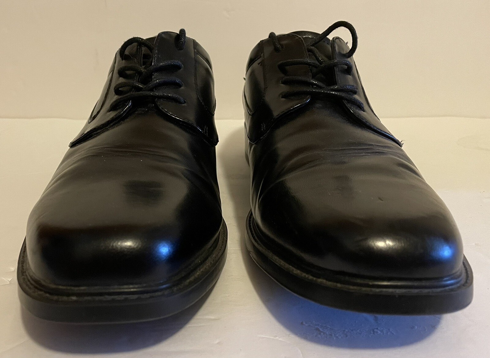 SAOLA Scarpe eleganti Croft & Barrow Jet in pelle nera suola in gomma ortolite allacciata uomo 9