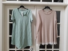 2 Womens Pullover Dresses Size XL Very Nice
