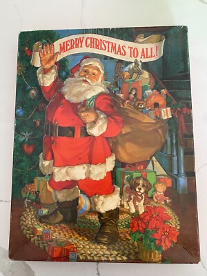 Vintage Ambassador Merry Christmas To All Is For Kids Hallmark 500 Piece Puzzle