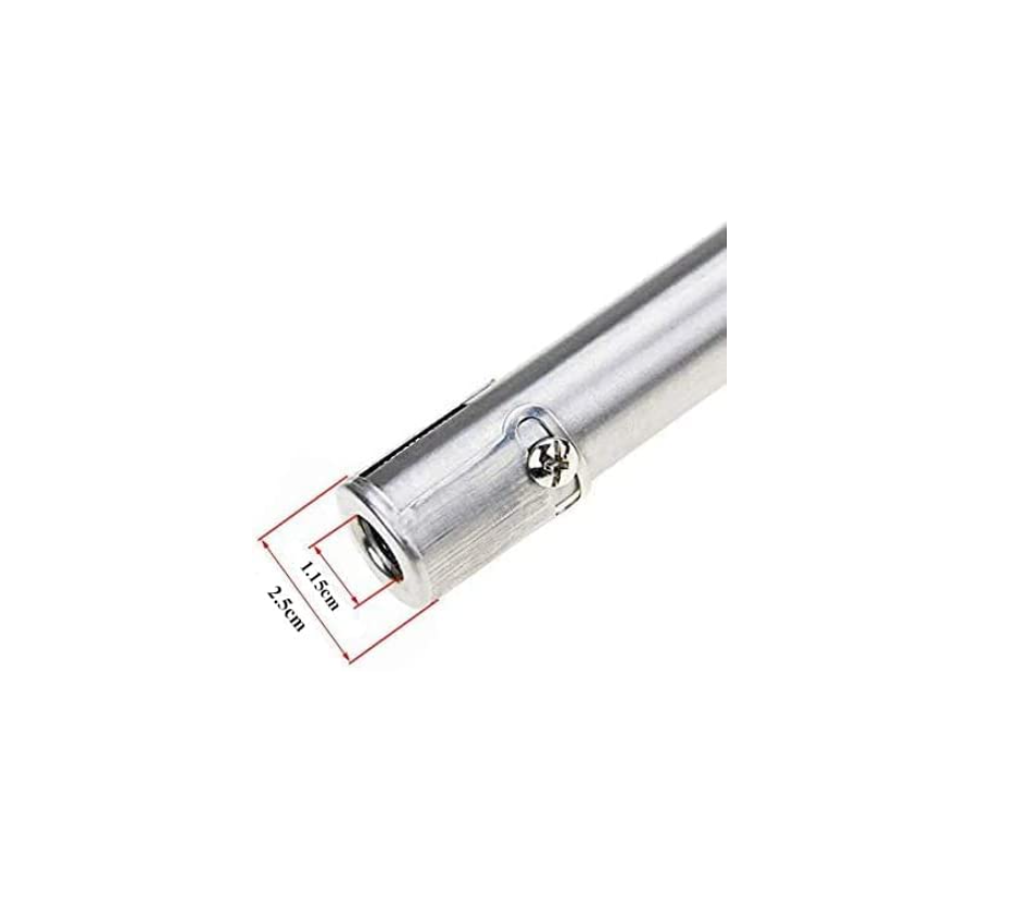 4x Universal-Grillbrenner Edelstahl Teleskopierbar 30,5-44,5 Cm - Ersatz Für Gasgrill, Inkl. Zubehör