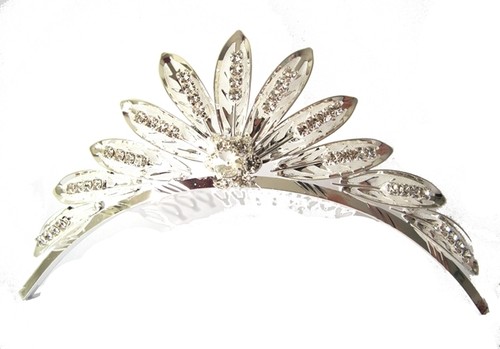 Pettini diadema abito fantasia donna ragazza pezzo testa cristallo diamante principessa corona - Foto 108 di 112