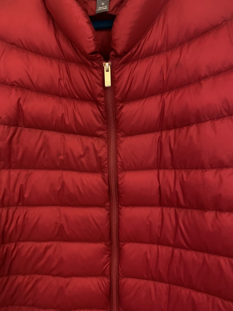 Martha stewart quilted down short sleeve puffer jacket sale