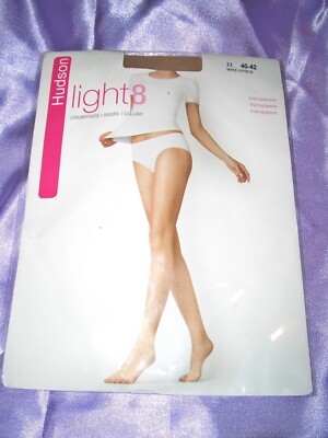 HUDSON LIGHT 8 den sexy transparente Feinstrumpfhose Gr. 40-42 make up OVP