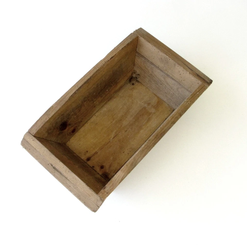 Semoir en bois rectangulaire très ancien objet d'art Populaire et de métier rare - Photo 4/4