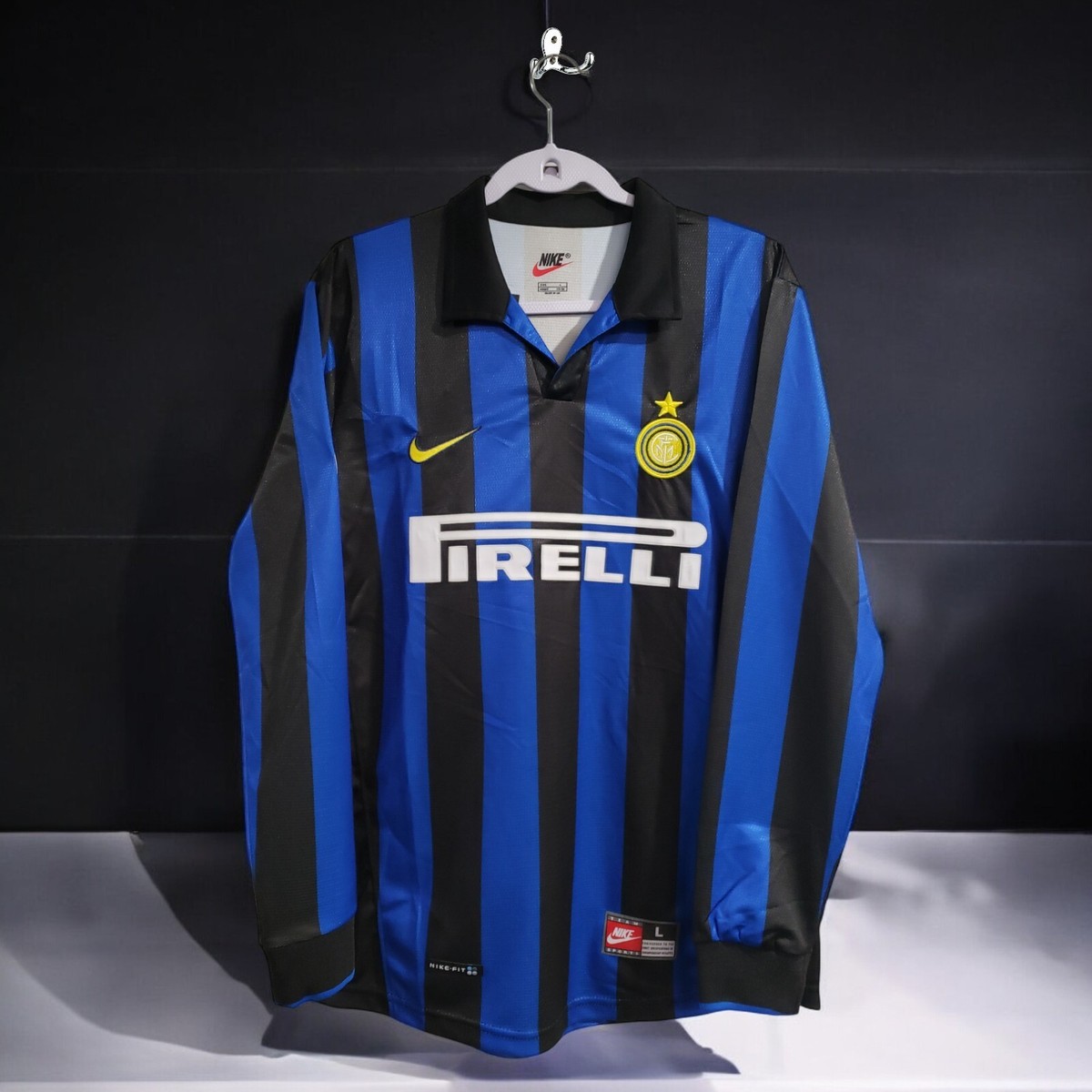 FC INTER DE MILAN 98/99 HOME - JERSEY RETRO - SOCCER - XL (USA