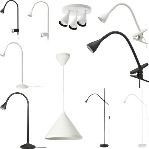 Ikea NÄVLINGE LED Clamp Spotlight Wall 