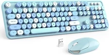Mofii Brand New Stylish Colorful Wireless Keyboard & Mouse - Random color