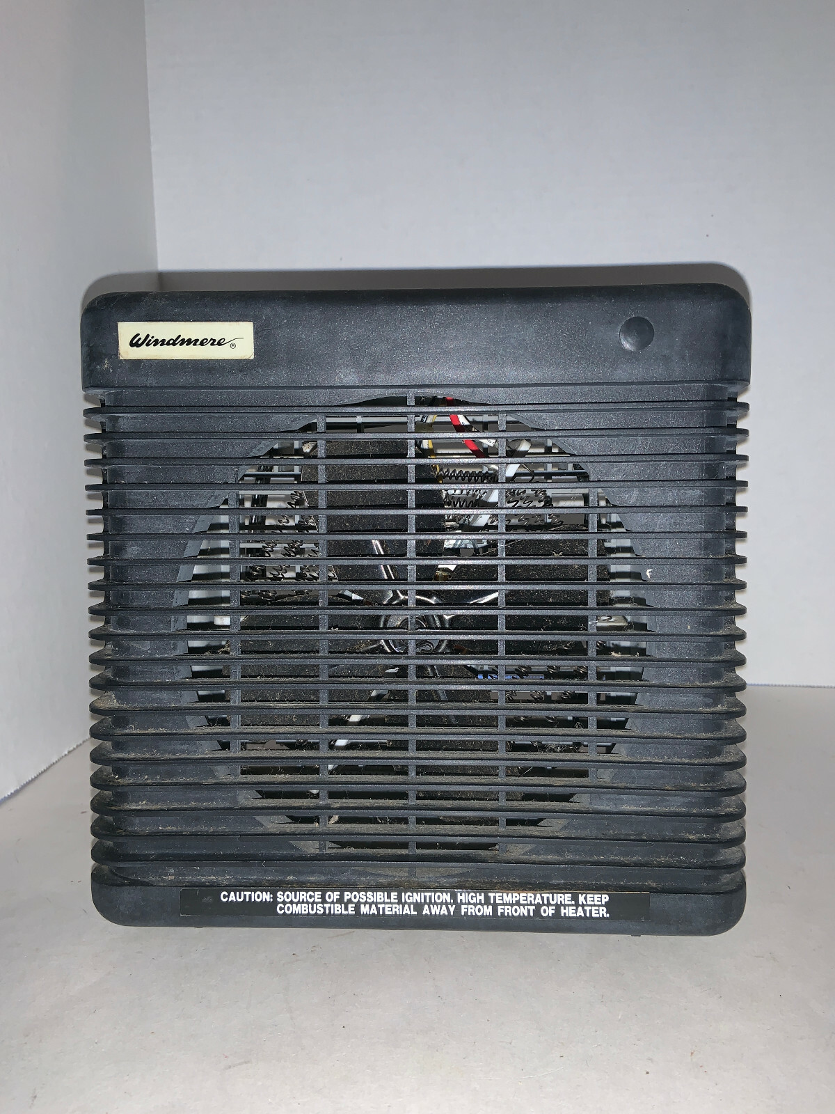 Vintage Small Electric Air Heater WINDMERE 3147 Black u0026amp; Gray with 4  Settings | eBay