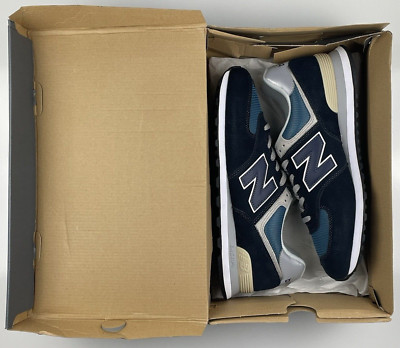 New Balance Mens 574 Core Blue Navy ML574ESS Size 13 D NIB Lifestyle Running OG