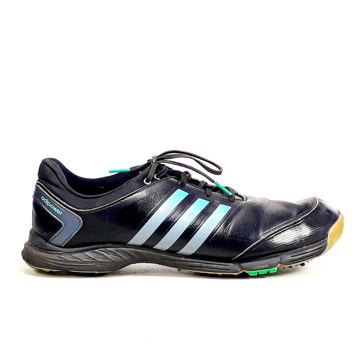 Adidas Adipower Womens Black Leather Soft Spike Golf Shoes Q46904