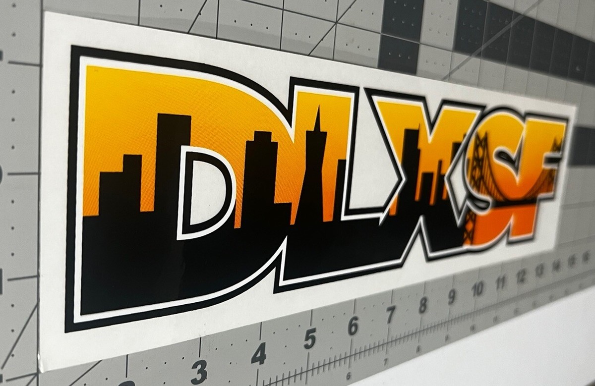 12.5”x 3.5” Deluxe San Francisco Clear Skyline OG Vintage
