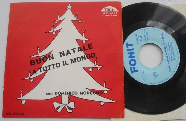 Buon Natale A Tutto Il Mondo.Domenico Modugno Buon Natale A Tutto Il Mondo Fonit 1959 Ennio Morricone Orch Ebay