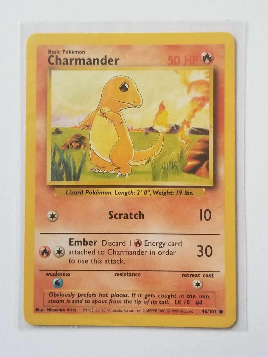 Rare! Charmander 46/102 Base Set Pokemon Card(MINT) | eBay