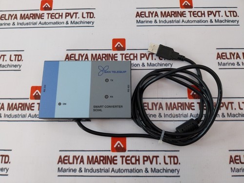 San Telequip SC04L RS 232 to RS 422 Smart Converter With Cable - Picture 2 of 12