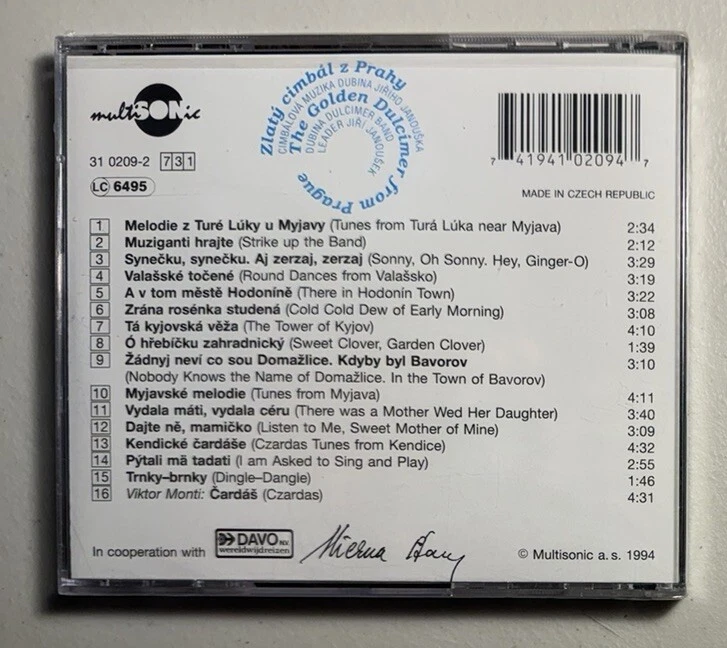 Zlaty Cimbal - The Golden Dulcimer (CD Import, 1994) BRAND NEW! SEALED! FREE S/H - Image 2 of 4