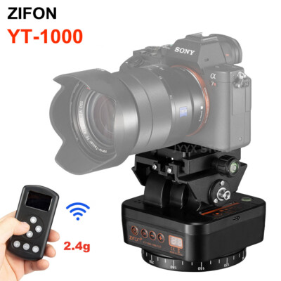 ZIFON YT-1000 2.4G Remote Control Pan Tilt Motorized Auto Panoramic Head fr DSLR